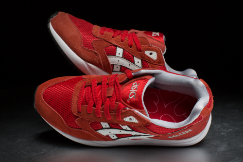 Womens Asics Gel-Saga 'Lovers and Haters Pack' – Fiery Red / White